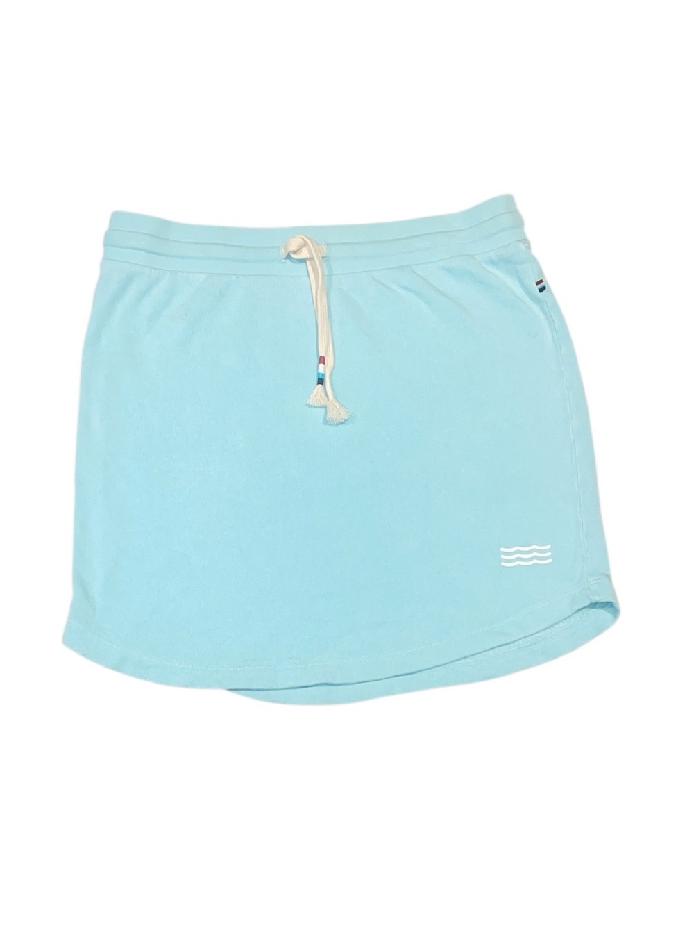 Sol Angeles Women's turquoise Scallop Skirt Size L NEW